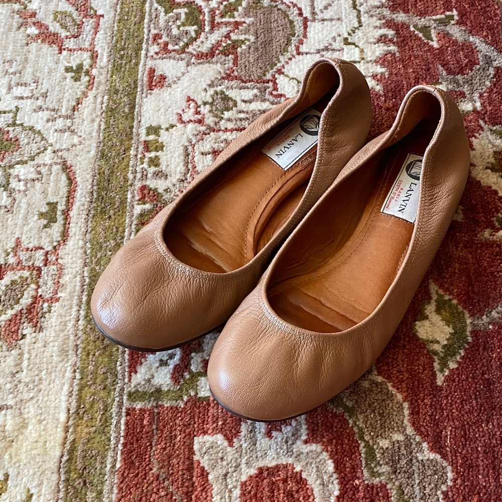 Lanvin Women's Brown Leather Flats